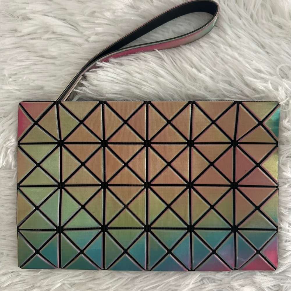 Bao Bao Issey Miyake Rainbow Clutch Wristlet HTF Rare‎